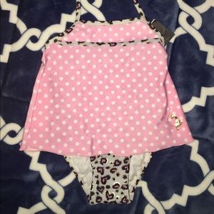 Baby Phat toddler swimsuit pink leopard print